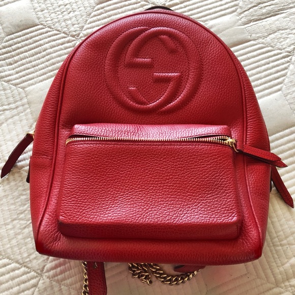 gucci backpack chain